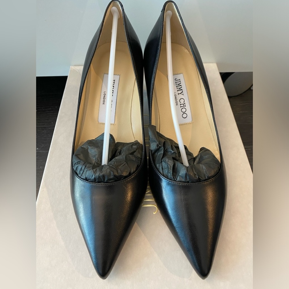 Jimmy Choo Aza Pointy Toe Pumps Black ✨Host pick ✨ - Picture 2 of 8
